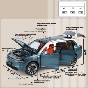 1:24 AITO M9 SUV Diecast Model 15 S7ac03300f124420cbb7eaf35d1ea52fc9