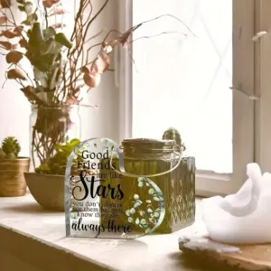 Heart-Shaped Acrylic Plaque with Inspirational Message 8 S7ac0c300275e42ababa196f3439cbd4cX