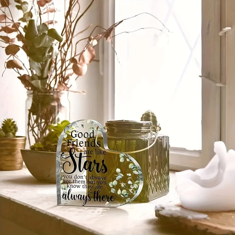 Heart-Shaped Acrylic Plaque with Inspirational Message 4 Heart-Shaped Acrylic Plaque with Inspirational Message - Image 4