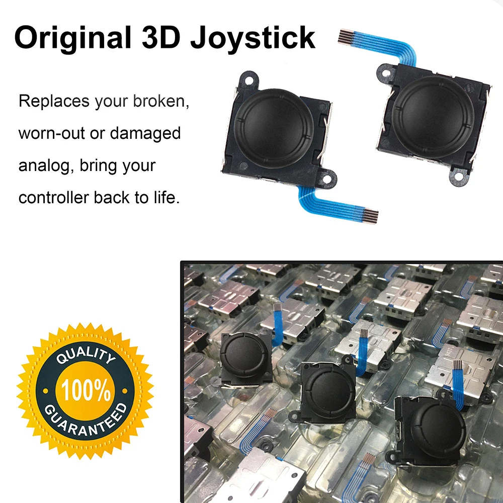 Switch and Lite Replacement 3D Joysticks (Set of 8) 1 Switch and Lite Replacement 3D Joysticks (Set of 8)