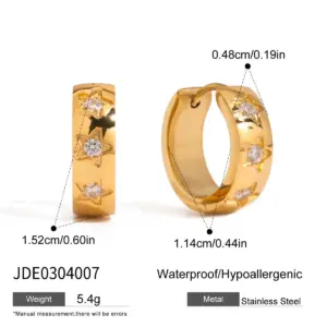 Gold-Tone Stainless Steel Heart Earrings 19 S7afa39b083c240e5bbeef267df4def54z