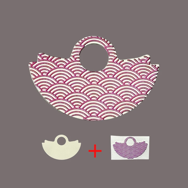 NH35/36/38 Stainless Steel Wave Pattern Watch Movement Patch 3 NH35/36/38 Stainless Steel Wave Pattern Watch Movement Patch - Image 3