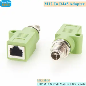 Industrial Ethernet Adapter Converter with M12 X-Coded