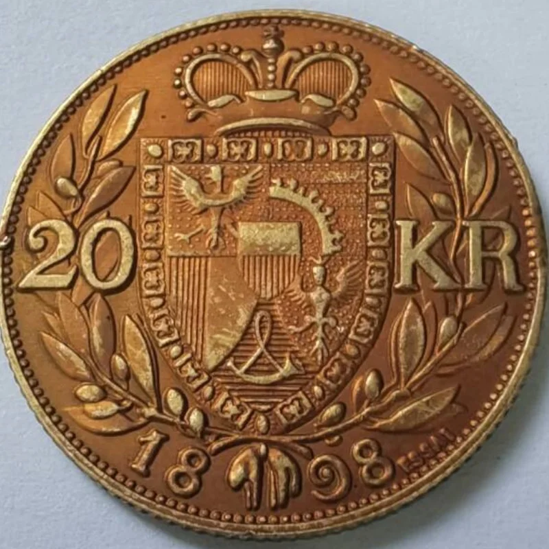 Antique Copper Liechtenstein 1898 Coin Replica 2 Antique Copper Liechtenstein 1898 Coin Replica - Image 2