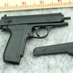 1/6 Scale Black PPK Pistol Model for Collectors 7 S7b2f6126f7d841f5859bab0395571876q