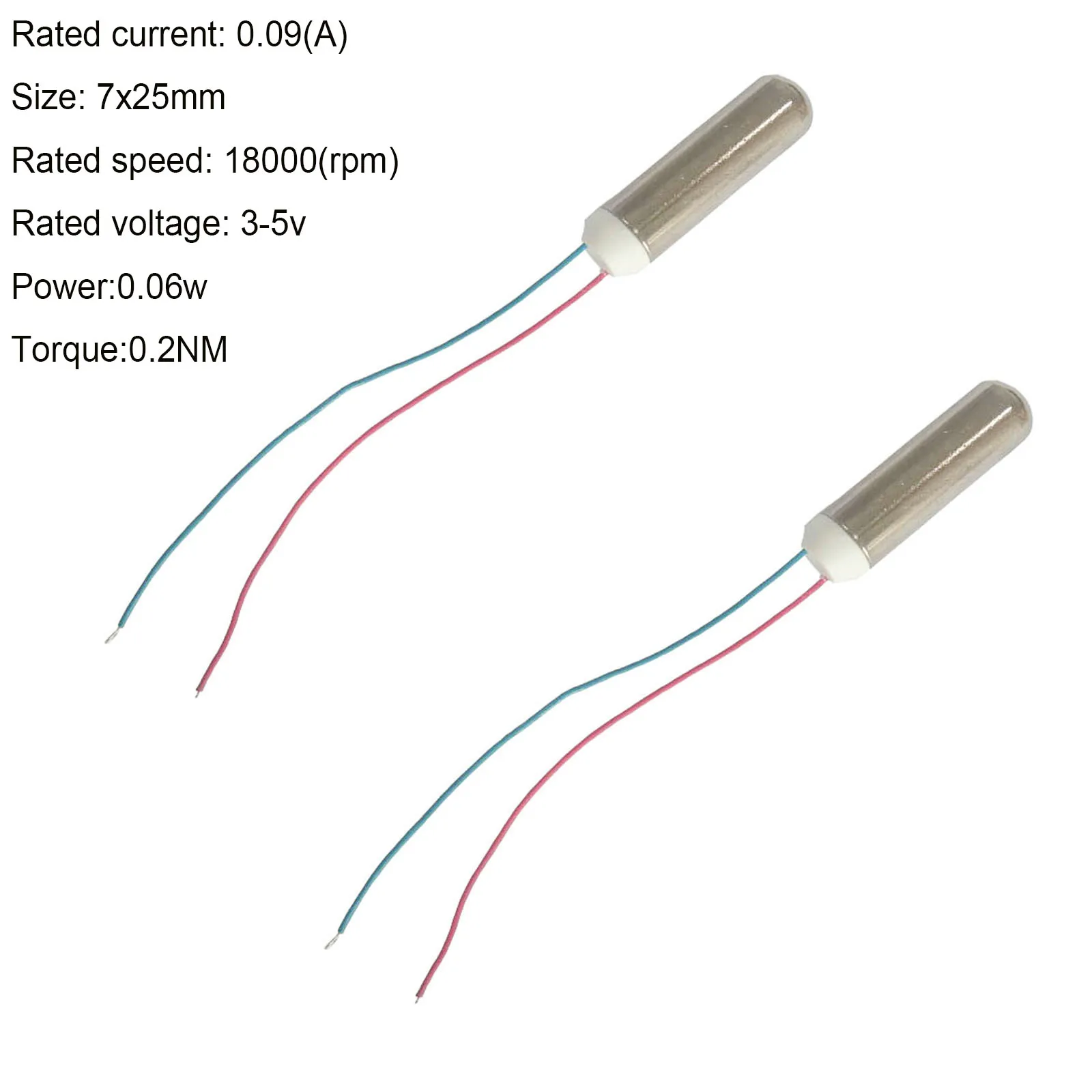 Waterproof 7x25mm Coreless Vibration Motor Set 4 Waterproof 7x25mm Coreless Vibration Motor Set - Image 4
