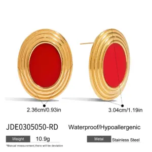 Oversized Stainless Steel White Shell Earrings 16 S7b4266370d8c4c05a91625ad003aee23X