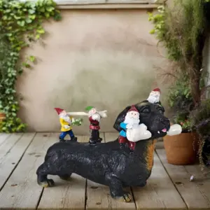 Whimsical Dachshund Fairy Garden Ornament 10 S7b4b38715ab543708db77886454d41b3a