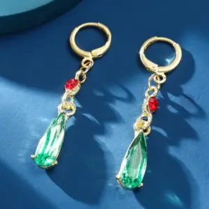 Elegant Green and Red Drop Earrings for Women 5 S7b4c32a0c23f4378b9501c7326c71c5cr