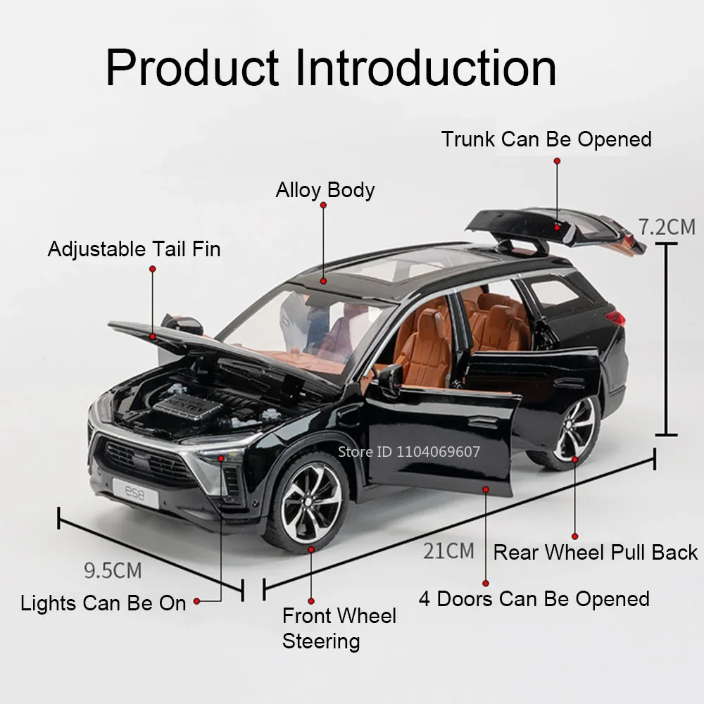 1:24 NIO ES8 Diecast Model SUV 3 1:24 NIO ES8 Diecast Model SUV - Image 3