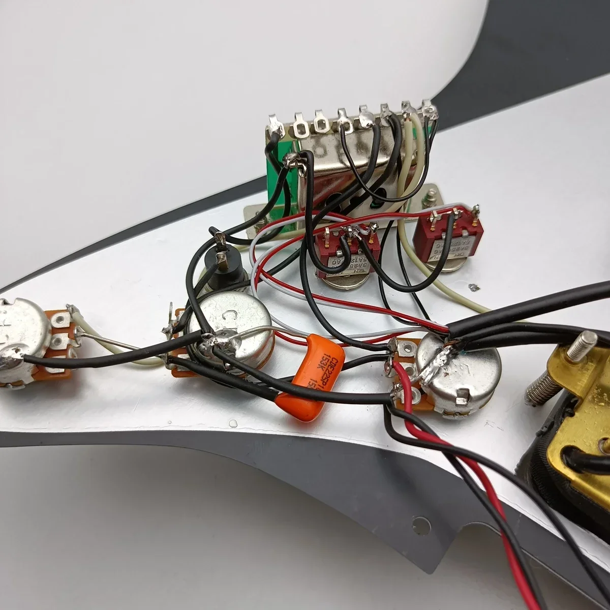 Black Loaded HSH Guitar Pickguard Set for Fender Strat 5 Black Loaded HSH Guitar Pickguard Set for Fender Strat - Image 5