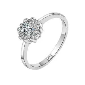 Silver Women's Ring with Cubic Zirconia Accent 7 S7b8ef48b2ee44f90b583af94c1b774aaE