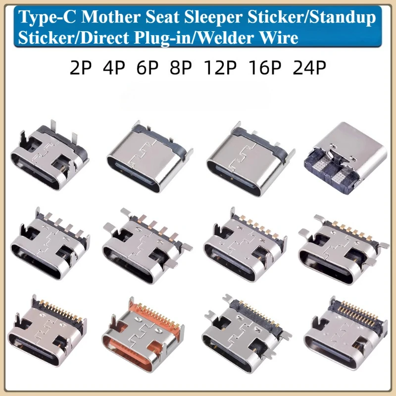 Set of 10 USB Type-C Female Ports for DIY Projects 3 Set of 10 USB Type-C Female Ports for DIY Projects - Image 3