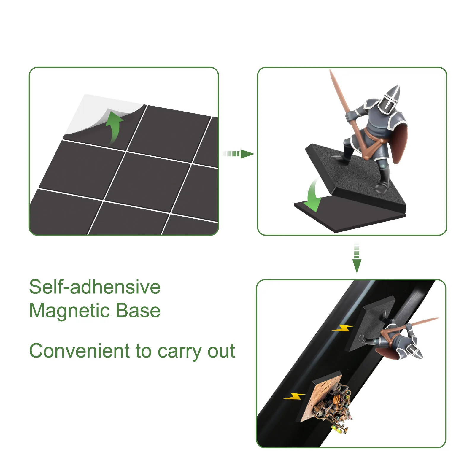 Magnetic 25mm Square Miniature Bases Set 4 Magnetic 25mm Square Miniature Bases Set - Image 4