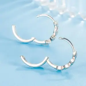 Sterling Silver Rhombic Hoop Earrings for Women 11 S7bba21fa329f458c979b2c8e0ce9b4b0Q
