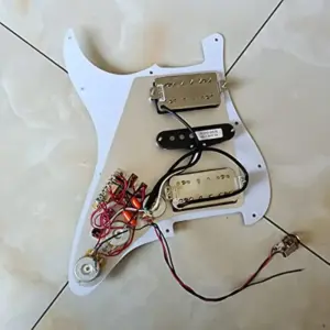 Red & Black Strat Pickguard with Custom Electronics 11 S7bc3a635f03940dfa815bf1a4deef3ffa