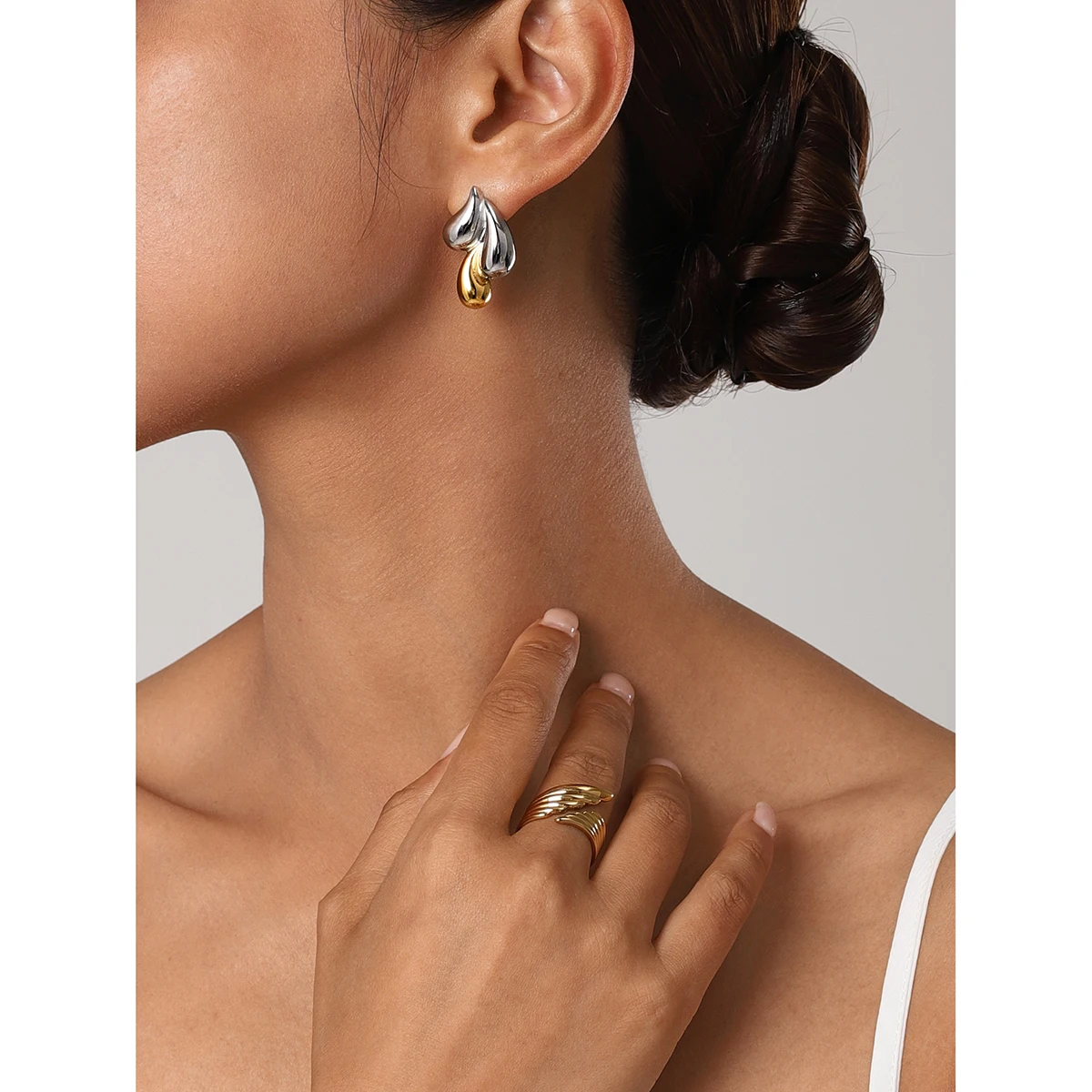 Stainless Steel Water Drop Earrings 3 Stainless Steel Water Drop Earrings - Image 3