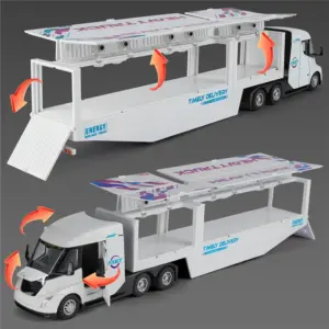 Black Semi-Trailer Truck Model 1:32 Scale 11 S7bc919db03e349e0a0c63b1c20ca69ecB