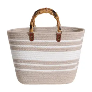 Cotton Woven Summer Handbag with Bamboo Handle 15 S7bd32ee5129141aab2e456a86a7b3fdct