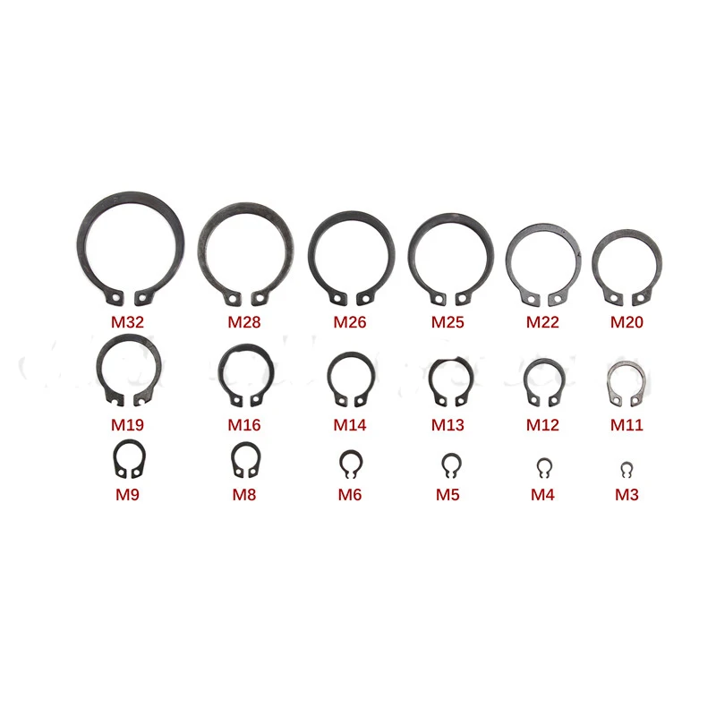 300-Piece Metal Circlips Set for Mechanical Retention 2 300-Piece Metal Circlips Set for Mechanical Retention - Image 2