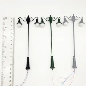 HO Scale Vintage Street Lamp Set (2 pcs) 10 S7be0784915704f3cb0b8cfa5d1e1338cb