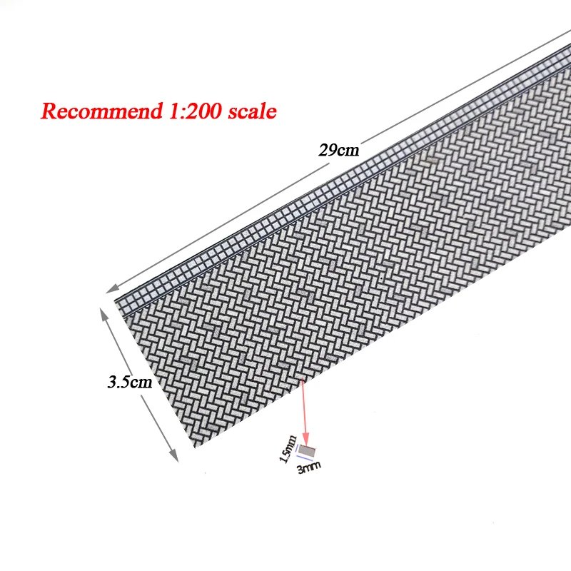 Miniature Brick Pavement Model Plates for Scales 1:87–200 7 Miniature Brick Pavement Model Plates for Scales 1:87–200 - Image 7