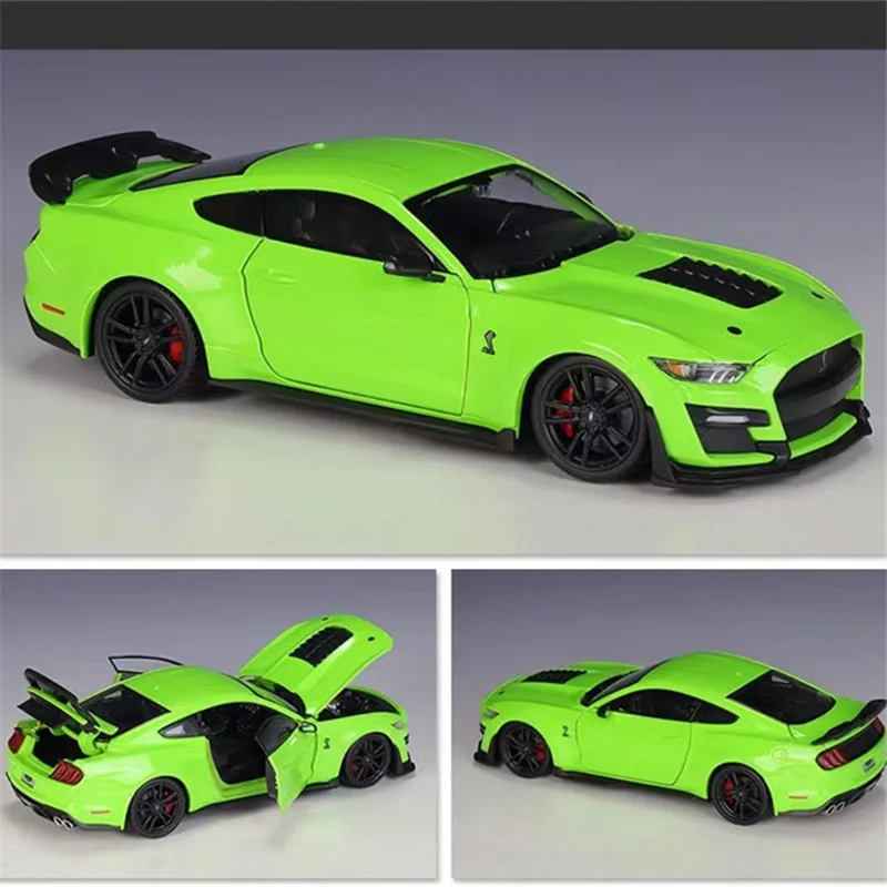 Vibrant Green Ford Mustang Shelby GT500 Diecast Model 6 Vibrant Green Ford Mustang Shelby GT500 Diecast Model - Image 6