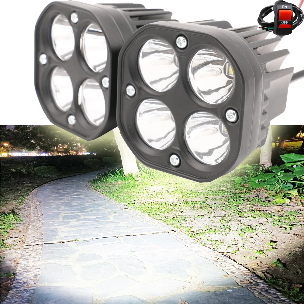 Yellow 40W LED Fog Lamp 12,000 Lumens for Vehicles 3 Yellow 40W LED Fog Lamp 12,000 Lumens for Vehicles - Image 3
