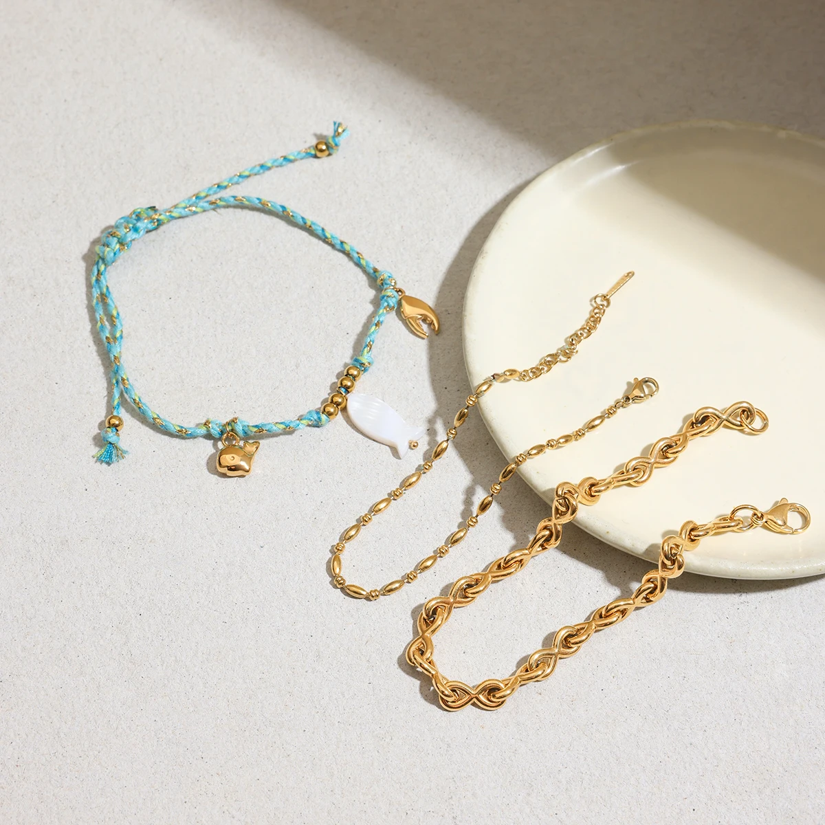 Ocean-Inspired Stainless Steel Women's Bracelet 4 Ocean-Inspired Stainless Steel Women's Bracelet - Image 4