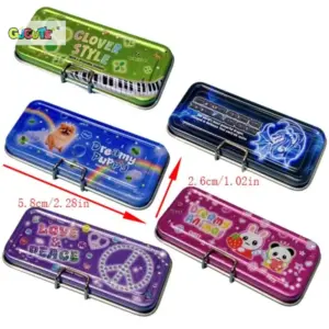 Dollhouse Metal Pencil Box for Kids