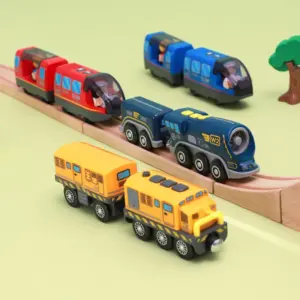 Colorful Battery-Operated Toy Train Set for Kids