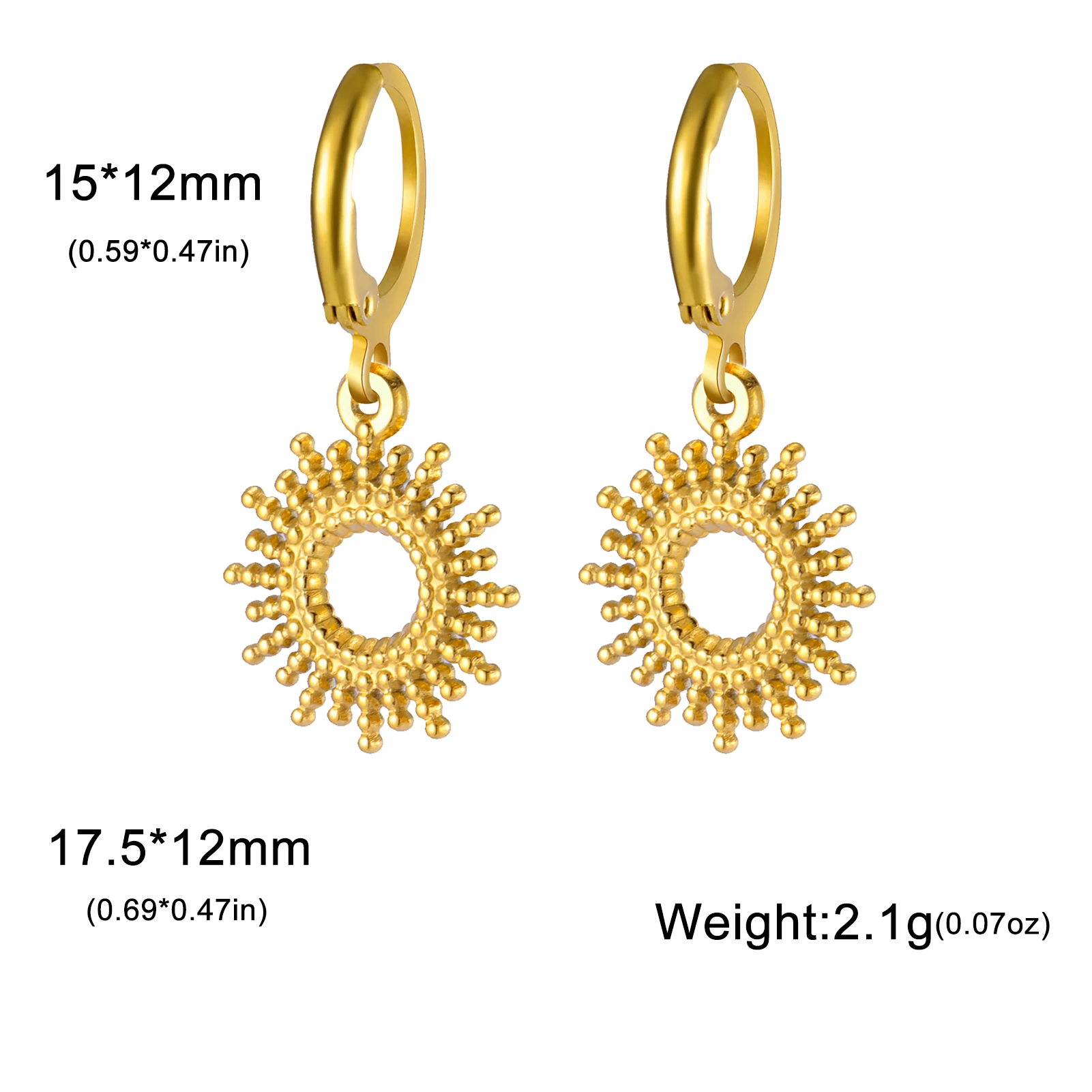 Stainless Steel Hoop Earrings Collection 8 Stainless Steel Hoop Earrings Collection - Image 8