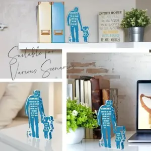 Acrylic Grandfather and Granddaughter Figurine 7 S7c44472743874234b309927fad0e4bbdE