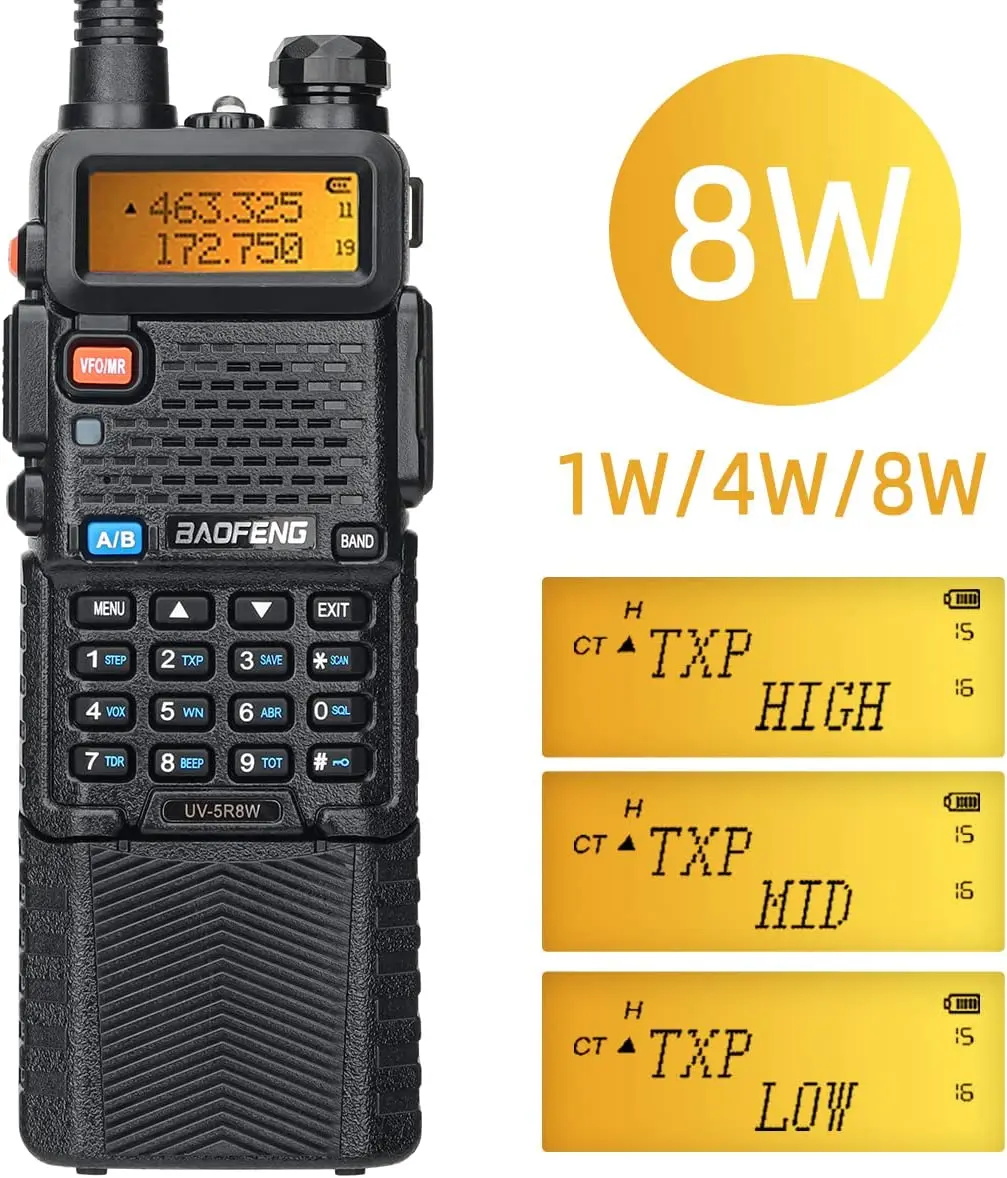Baofeng UV-5R Dual-Band Walkie Talkie 8W 3 Baofeng UV-5R Dual-Band Walkie Talkie 8W - Image 3