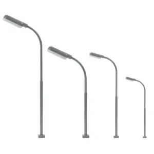 Set of 5 LED Model Street Lamps for HO-Z Scales 12 S7c51f6a9872c480e95ae0a741342b2a87