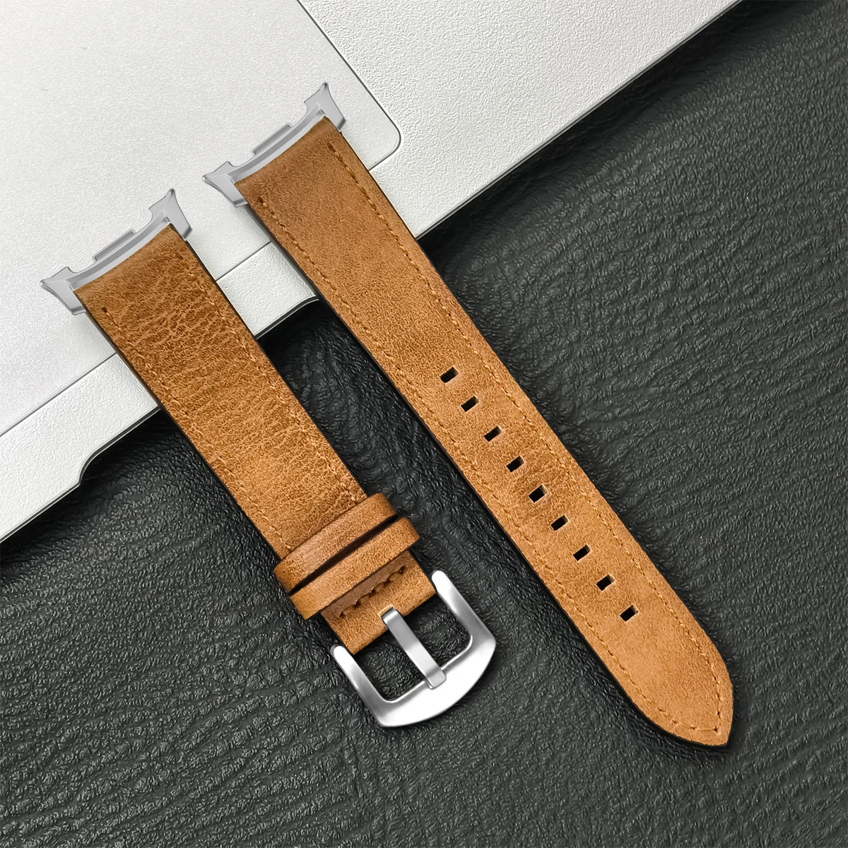 Leather Strap for Galaxy Watch Models 7 Leather Strap for Galaxy Watch Models - Image 7