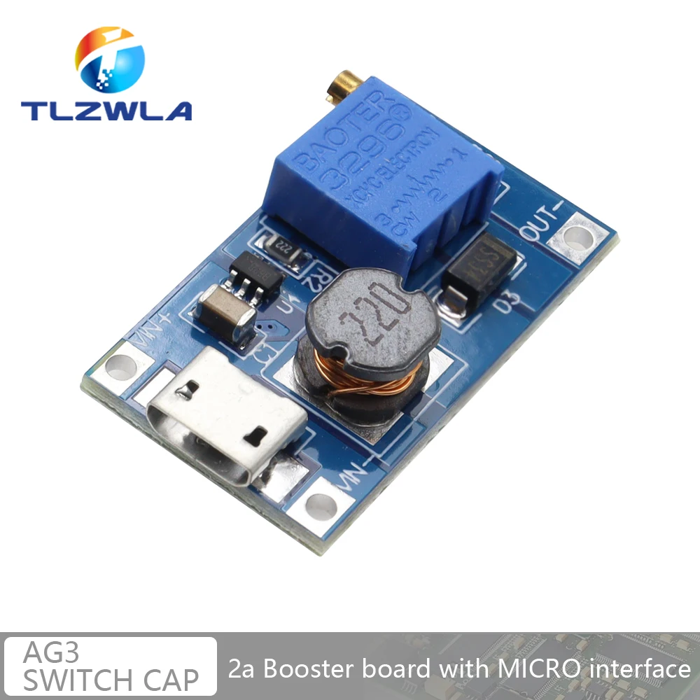 Blue MT3608 Boost Converter Module 2A 8 Blue MT3608 Boost Converter Module 2A - Image 8
