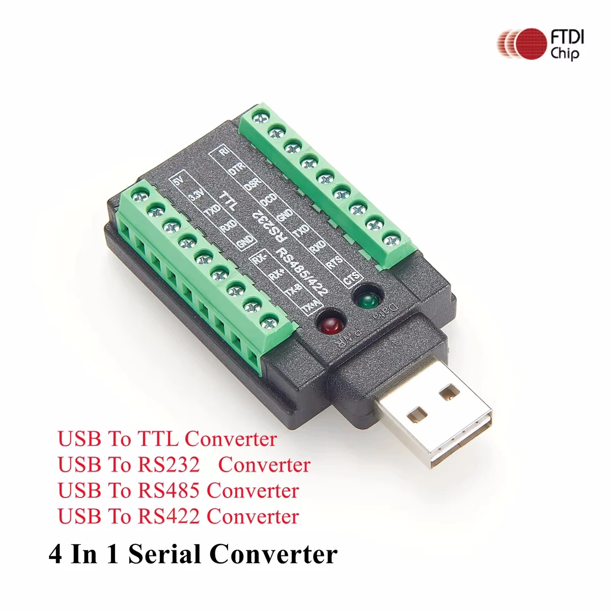 Industrial 4-in-1 USB to Serial Converter 1 Industrial 4-in-1 USB to Serial Converter