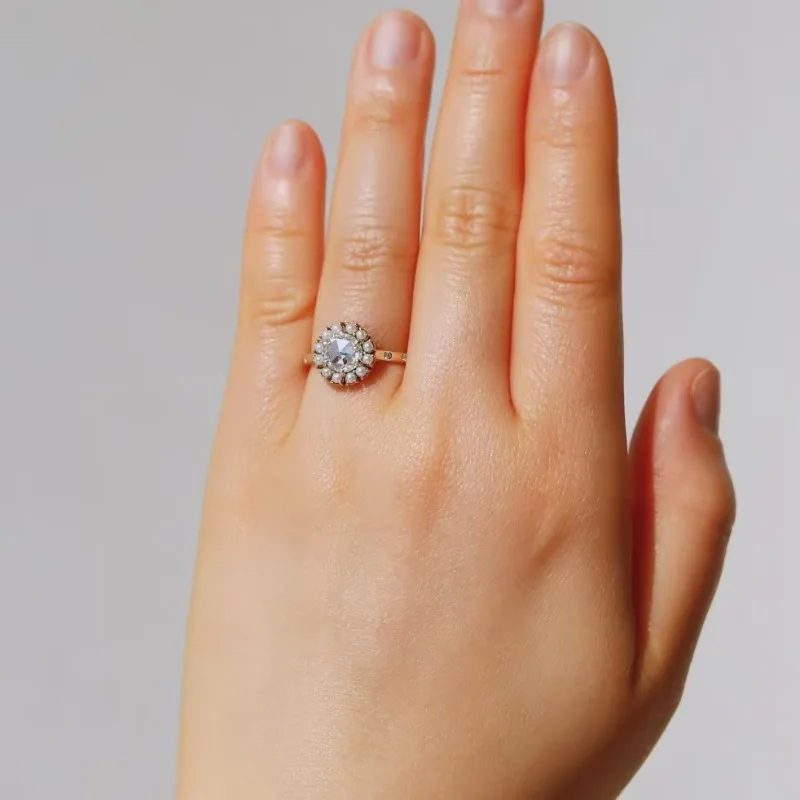 Gold or Silver Fashion Ring with Pearl Accent 2 Gold or Silver Fashion Ring with Pearl Accent - Image 2