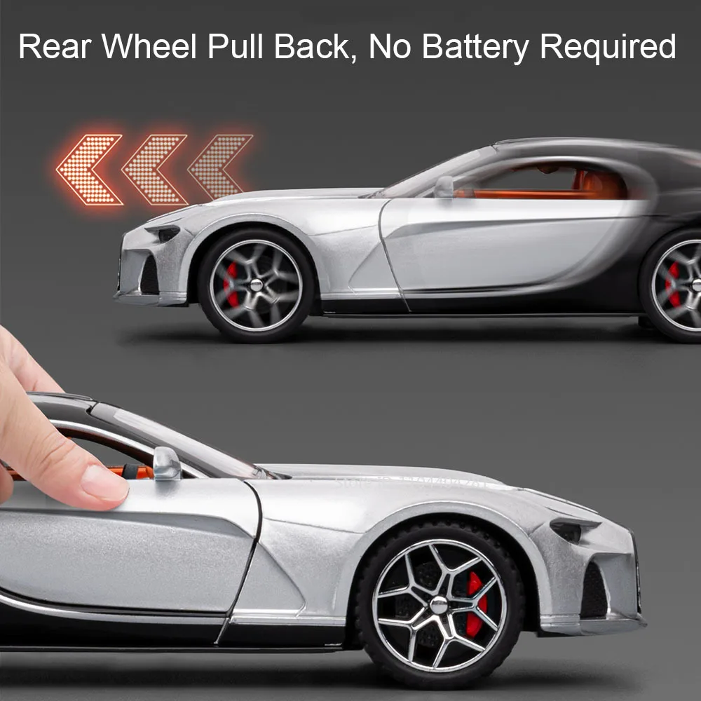 1:32 Scale Alloy Car Model with Lights 6 1:32 Scale Alloy Car Model with Lights - Image 6