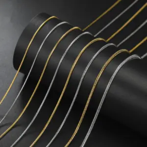 Gold Stainless Steel Snake Chain Necklace 40-60cm 11 S7d311d1048d2438b82d40ffcc5b7ea0eP