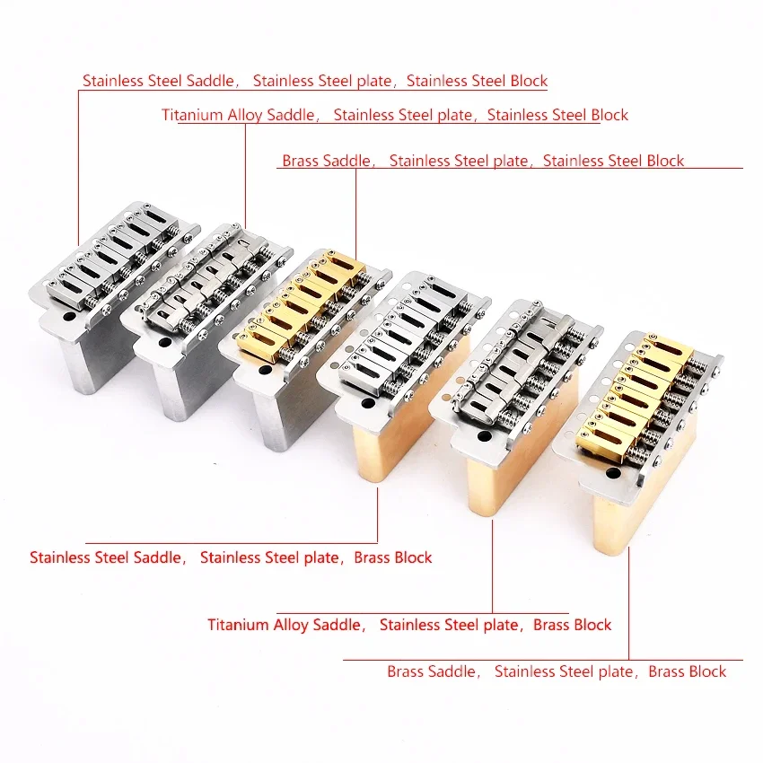 6-Point Tremolo System Bridge for Guitars 3 6-Point Tremolo System Bridge for Guitars - Image 3