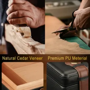 Travel Cigar Humidor with Glass Top 11 S7d444a72b7ae498b881d442eb23ac6aee