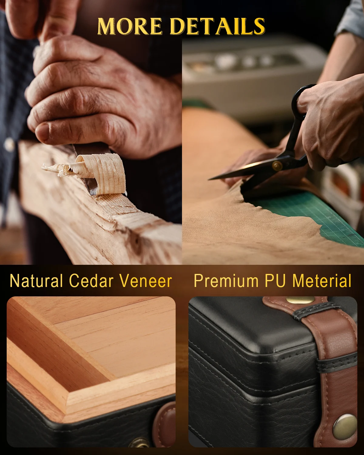 Travel Cigar Humidor with Glass Top 5 Travel Cigar Humidor with Glass Top - Image 5