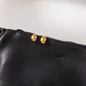 Stainless Steel Gold-Tone Water Drop Earrings 11 S7d4a1e7350c74b9797b9b22f0ee1b2bff