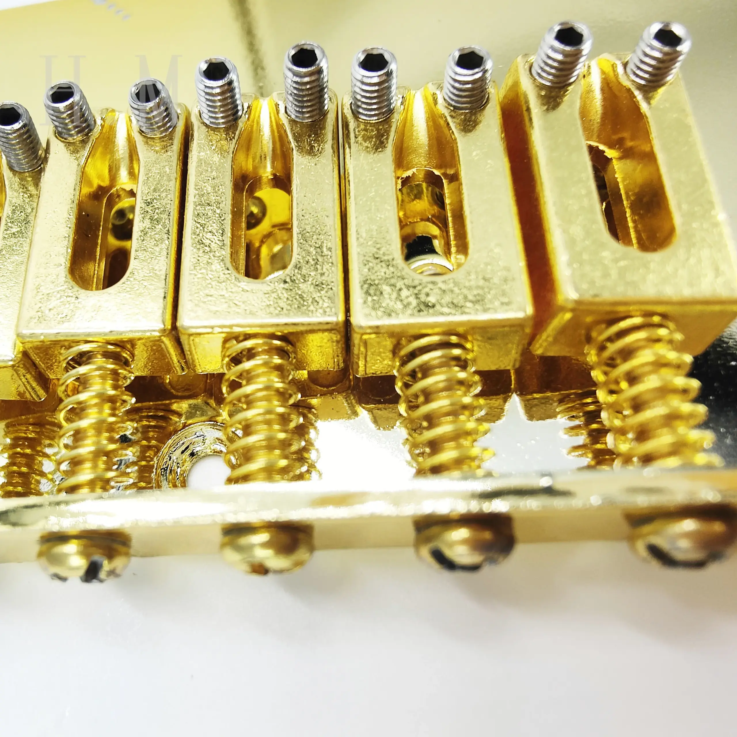 6-String Metal Electric Guitar Bridge in Silver, Gold, Black 4 6-String Metal Electric Guitar Bridge in Silver, Gold, Black - Image 4