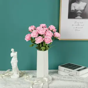 Artificial Pink Rose Bouquet Set of 12 9 S7d53e6b869d24204ac3c552d4e37b39eC