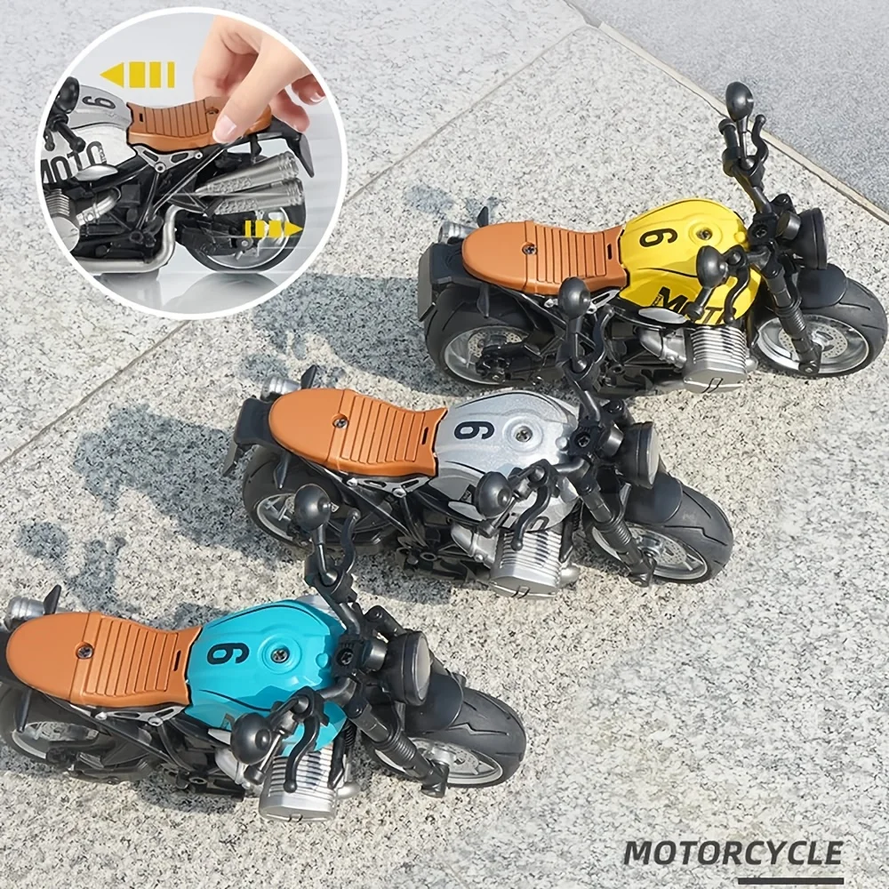 Realistic Miniature Motorcycle Collectible in Bright Colors 5 Realistic Miniature Motorcycle Collectible in Bright Colors - Image 5