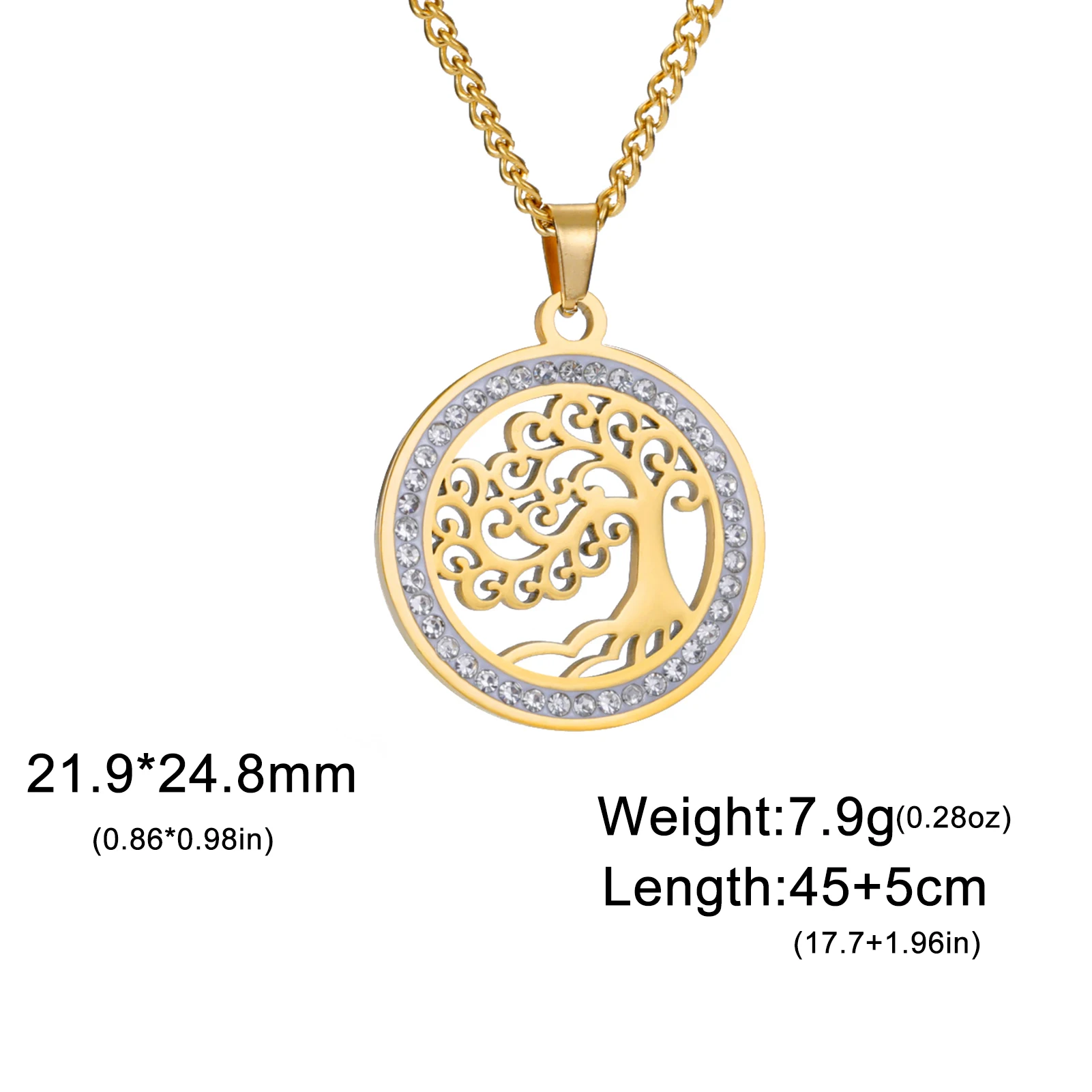 Stainless Steel Tree of Life Necklace for Women 8 Stainless Steel Tree of Life Necklace for Women - Image 8