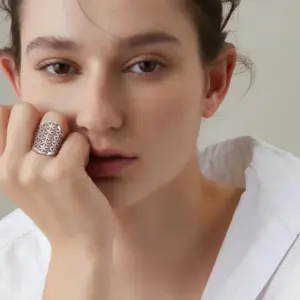 Sacred Geometry Flower of Life Ring in Gold 14 S7d79e0ed751b4763809e638068dbc182l